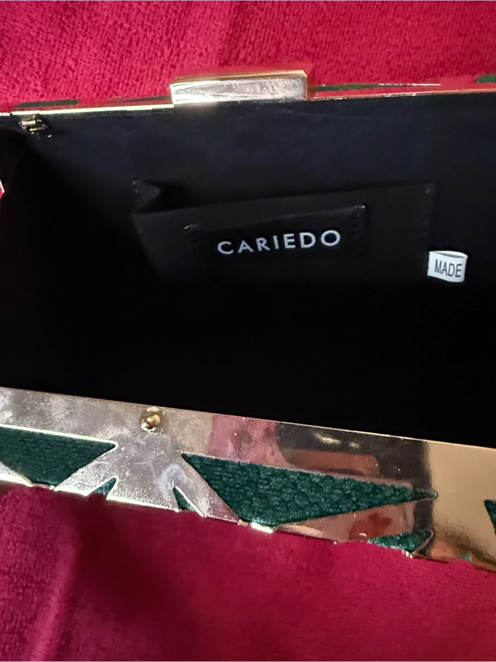 Verde and Gold Geometric Women's Clutch Wallet